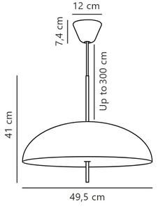 DFTP by Nordlux - Пендел VERSALE 2xE27/15W/230V бял