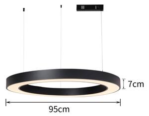 Immax NEO 07211L - LED Димируем пендел PASTEL 68W/230V Tuya черен + д.у