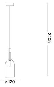 Ideal Lux - LED Пендел EMPIRE 1xG9/3W/230V