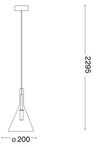 Ideal Lux - LED Пендел EMPIRE 1xG9/3W/230V