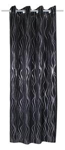 Черна завеса 135x245 cm Waves – Sehlbach