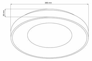 LED Димируем плафон WITOLD LED/48W/230V 3000-6000K + д.у