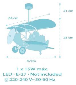 Dalber 54602 - Детски полилей LITTLE LION 1xE27/15W/230V