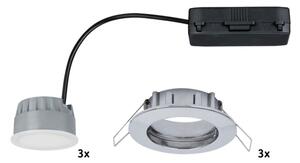 Paulmann 92829 - К-кт 3бр. LED/6,8W IP44 димируеми лунички за баня COIN 230V