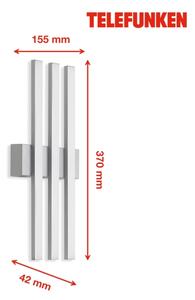 Telefunken 313104TF - LED Екстериорен аплик 3xLED/4W/230V IP44