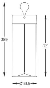 Zuma Line 1003 - LED Димируем rechargeable лампа ESTERNO LED/1,2W/230V сив IP54