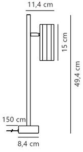 Nordlux - Настолна лампа ALANIS 1xGU10/15W/230V черен