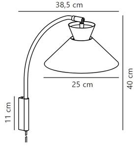 Nordlux - Аплик DIAL 1xE27/40W/230V сив