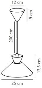 Nordlux - Пендел DIAL 1xE27/40W/230V черен