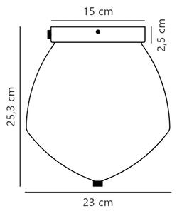 Nordlux - Плафон ORBIFORM 1xE27/40W/230V златист