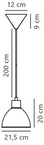 Nordlux - Пендел POP 1xE27/40W/230V антрацит
