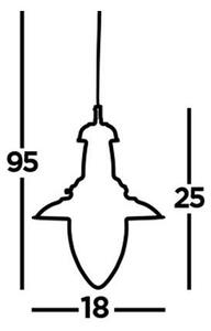 Searchlight 5787AB - Пендел FISHERMAN 1xE27/60W/230V месинг