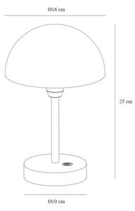 Nordlux - LED Димируема акумулаторна настолна лампа ELLEN LED/2,8W/3,7V IP44 бял