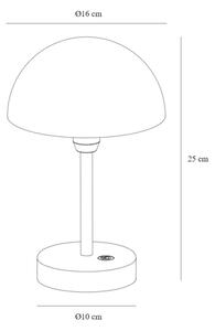 Nordlux - LED димируема презареждаема настолна лампа ELLEN LED/2,8W/3,7V IP44 черна