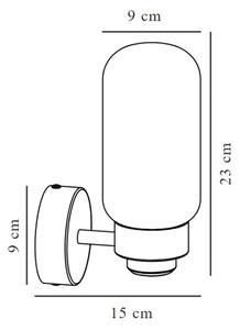 Nordlux - Аплик за баня TUTAN 1xE14/25W/230V IP44 месинг