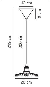 Nordlux - Пендел TORINA 1xE27/40W/230V Ø 20 см