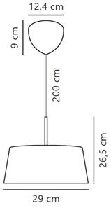 Nordlux - Пендел CLASI 3xE14/10W/230V Ø 29 см