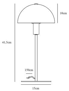 Nordlux - Настолна лампа ELLEN 1xE14/40W/230V златист/бял