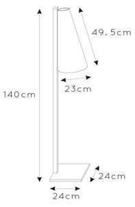 Lucide 30795/81/30 - Лампион GREGORY 1xE27/60W/230V черен