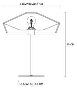 Lucide 10513/40/72 - Настолна лампа YUNKAI 1xE27/60W/230V кафяв