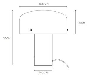 Lucide 05539/01/02 - Димируема настолна лампа TIMON 1xE27/25W/230V Ø 27 см