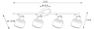 Lucide 77979/04/02 - Спот BJORN 4xE14/40W/230V златист