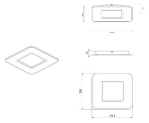 Lucide 44111/24/31 - LED Димируем плафон AXELLE LED/24W/230V бял