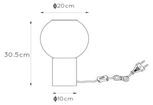 Lucide 45502/01/30 - Настолна лампа MARIUS 1xE27/40W/230V черен