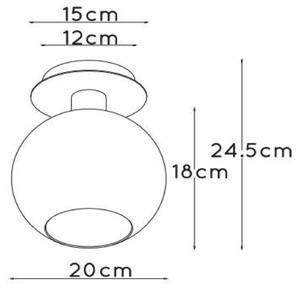 Lucide 74114/01/30 - Плафон MARIUS 1xE27/40W/230V черен