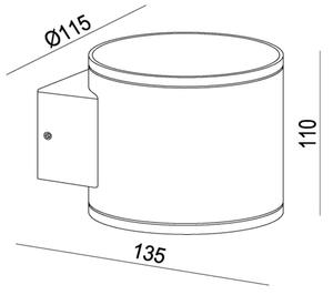 Lucide 28803/01/30 - Екстериорен аплик OXFORD 1xG9/5W/230V IP54 черен