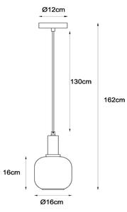 Lucide 45494/16/65 - Пендел JOANET 1xE27/40W/230V черен