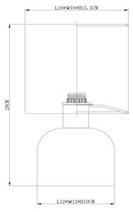 Lucide 10516/01/44 - Настолна лампа WOOLLY 1xE14/40W/230V оранжев