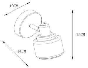 Lucide 77979/01/02 - Спот BJORN 1xE14/40W/230V златист