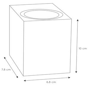 Lucide 69800/01/30 - Екстериорен аплик ZARO 1xGU10/35W/230V IP44 черен