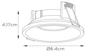 Lucide 09923/01/31 - Лампа за баня ZIVA 1xGU10/50W/230V IP44 бял