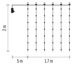 LED Екстериорни Коледни лампички 240xLED/8 функции 6,7 м IP44 топло бели