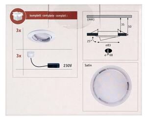 Paulmann 92775 - К-кт 3бр. LED/6,8W лунички за баня PREMIUM LINE 230V