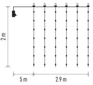 LED Екстериорни Коледни лампички 400xLED/8 функции 7,9 м IP44 топло бели