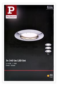 Paulmann 93657 - КОМПЛЕКТ 3x LED/GU10/4,5W Вградено осветление за окачен таван 230V