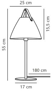 DFTP by Nordlux - Настолна лампа STRAP 1xE27/40W/230V черен