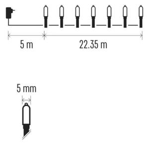 LED Екстериорни Коледни лампички 150xLED/27,35m IP44 винтидж