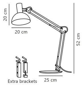 DFTP by Nordlux - Настолна лампа ARKI 1xE27/60W/230V черен