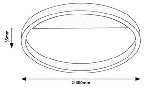 Rabalux 71309 - LED Плафониера THRIC LED/20W/230V златист