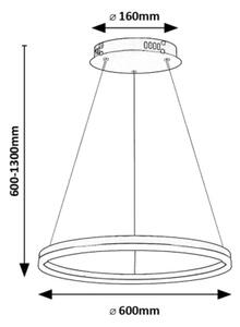 Rabalux 72301 - LED Пендел ISAURE LED/35W/230V