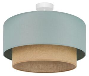 Duolla - Полилей за повърхностен монтаж BOHO 1xE27/15W/230V Ø 45 см зелен/кафяв