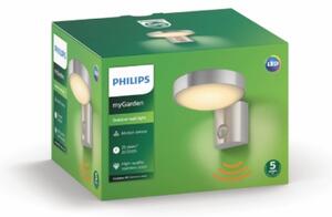 Philips 16491/47/P0- LED Екстериорен аплик със сензор COCKATOO LED/8W/230V IP44