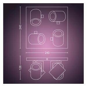 Philips - LED RGBW Димируем спот Hue ARGENTA 4xGU10/4,2W/230V