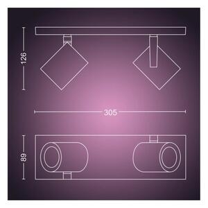 Philips - LED RGBW Димируем спот Hue ARGENTA 2xGU10/4,2W/230V