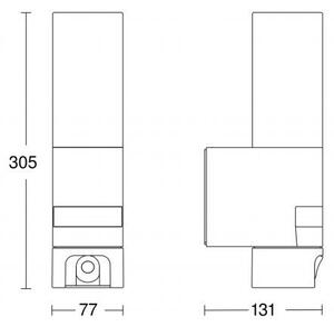 Steinel 065829 - LED Външно осветително тяло със сензор L 620 LED / 13,5W / 230V IP44