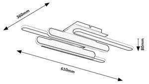 Rabalux 71050 - LED Плафониера SINDRI LED/36W/230V